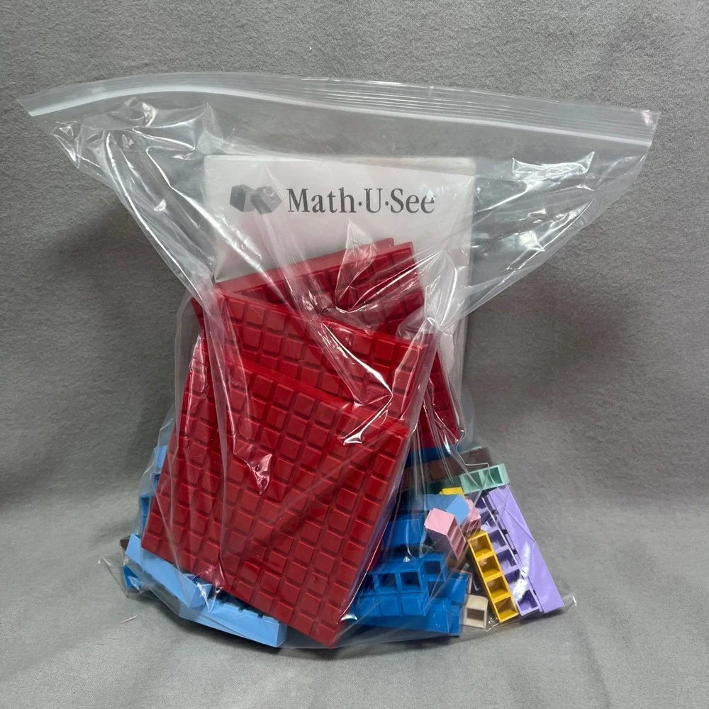 Math-U-See Integer Block Kit Manipulatives Homeschool Educational Unifix Cubes